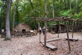 Monacan Indian Settlement Exhibit - Natural Bridge State Park, Virginia, USA